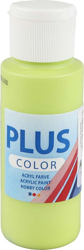 Se Plus Color Hobbymaling - Akrylfarve - Limegrøn - 60 Ml hos Gucca.dk