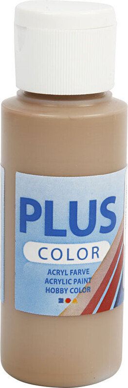 Se Plus Color Hobbymaling - Akrylfarve - Lys Brun - 60 Ml hos Gucca.dk