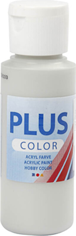 Se Plus Color Hobbymaling - Akrylfarve - Lys Grå - 60 Ml hos Gucca.dk