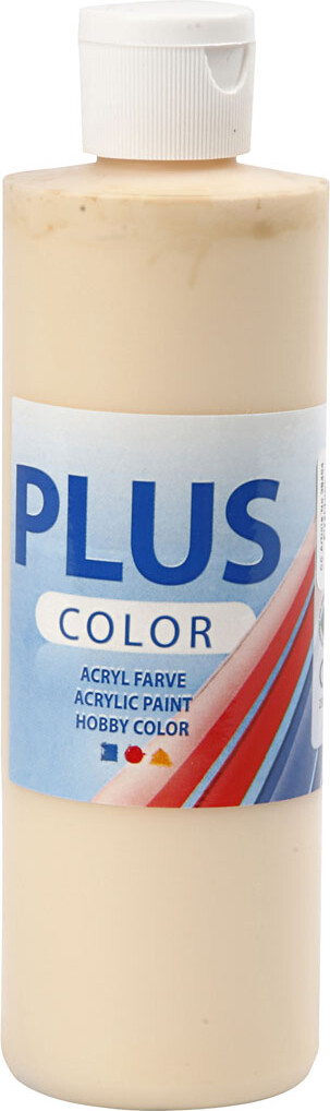 Se Plus Color Hobbymaling - Akrylfarve - Lys Pudder - 250 Ml hos Gucca.dk