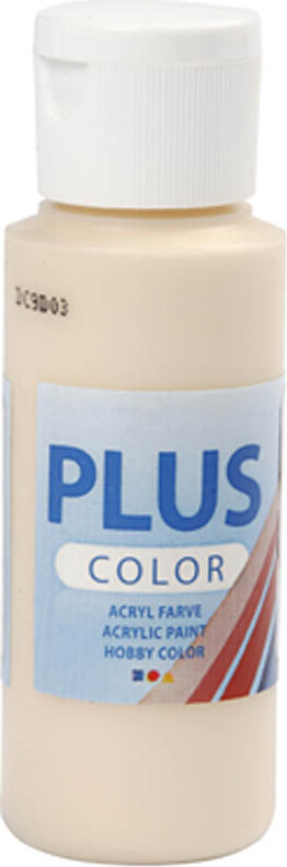 Se Plus Color Hobbymaling - Akrylfarve - Lys Pudder - 60 Ml hos Gucca.dk