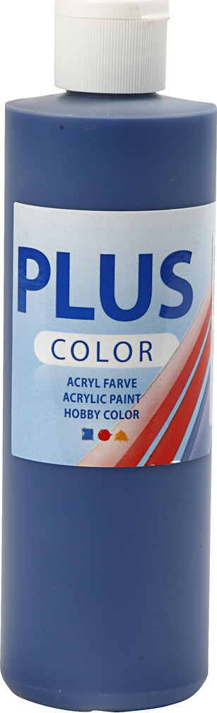 Plus Color Hobbymaling - Akrylfarve - Marineblå - 250 Ml