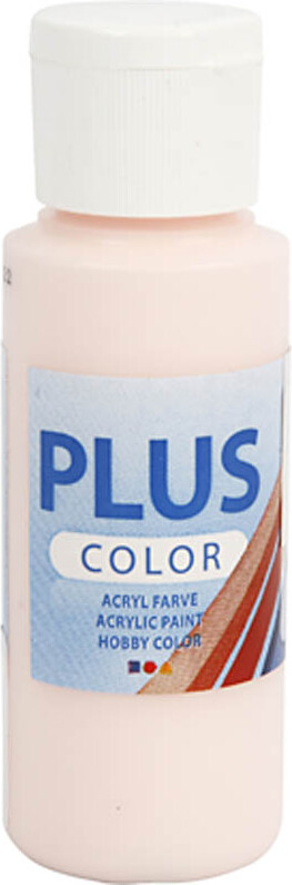Se Plus Color Hobbymaling - Akrylfarve - Pale Rose - 60 Ml hos Gucca.dk