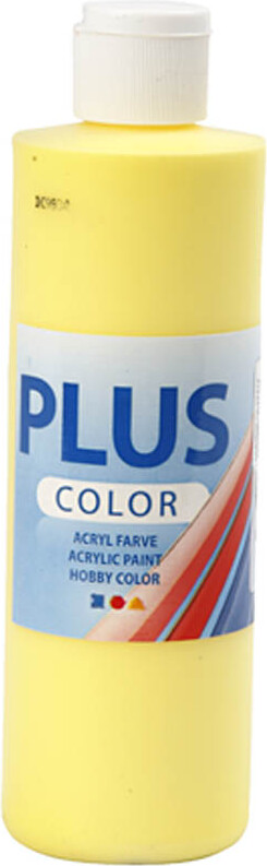 Se Plus Color Hobbymaling - Primær Gul - 250 Ml hos Gucca.dk