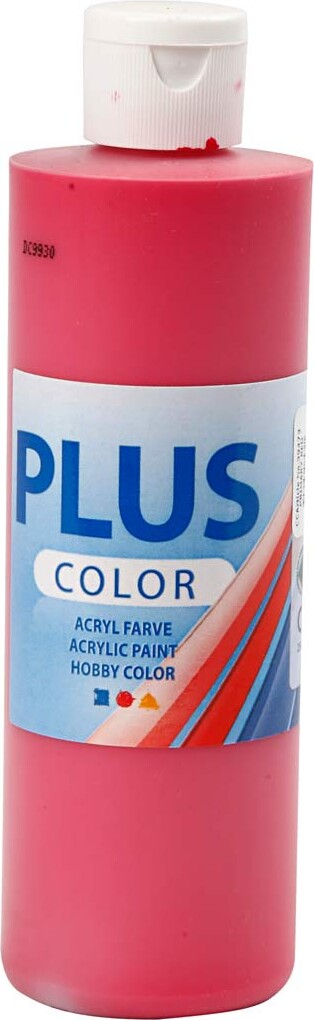 Plus Color Hobbymaling - Akrylfarve - Primær Rød - 250 Ml