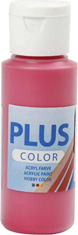 Se Plus Color Hobbymaling - Akrylfarve - Primær Rød - 60 Ml hos Gucca.dk