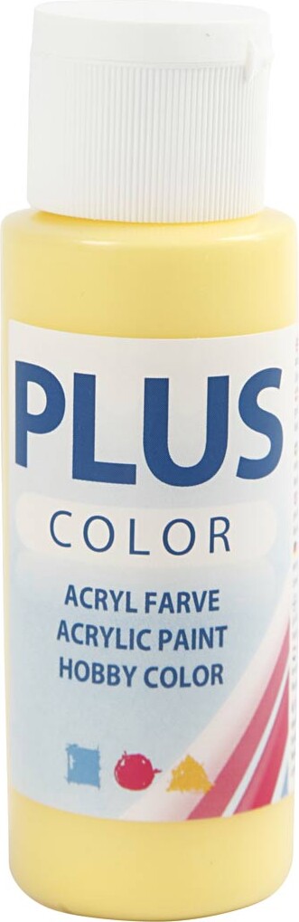 Se Plus Color Hobbymaling - Akrylfarve - Primrose Yellow - 60 Ml hos Gucca.dk