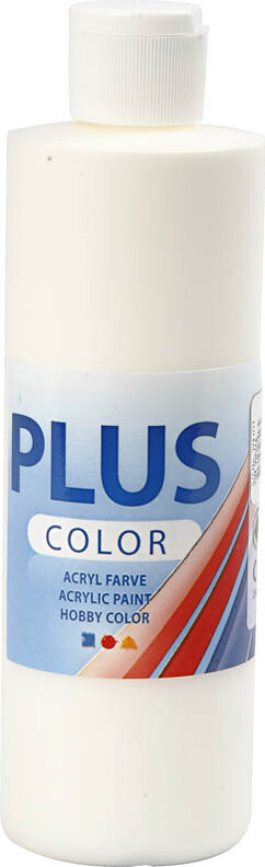 Plus Color Hobbymaling - Akrylfarve - Råhvid - 250 Ml