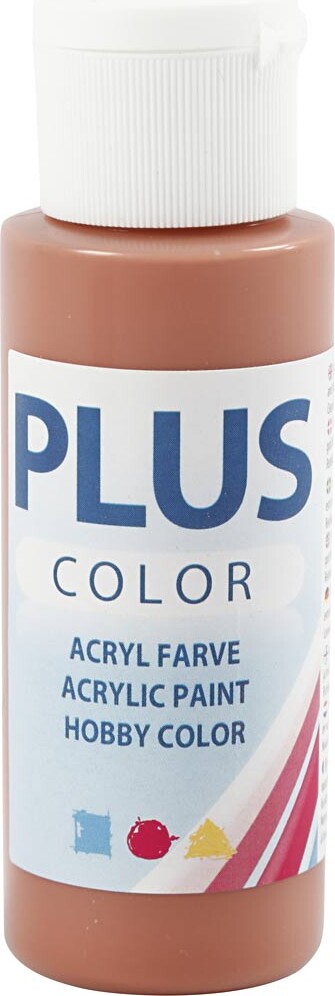 Se Plus Color Hobbymaling - Akrylfarve - Terrakotta - 60 Ml hos Gucca.dk