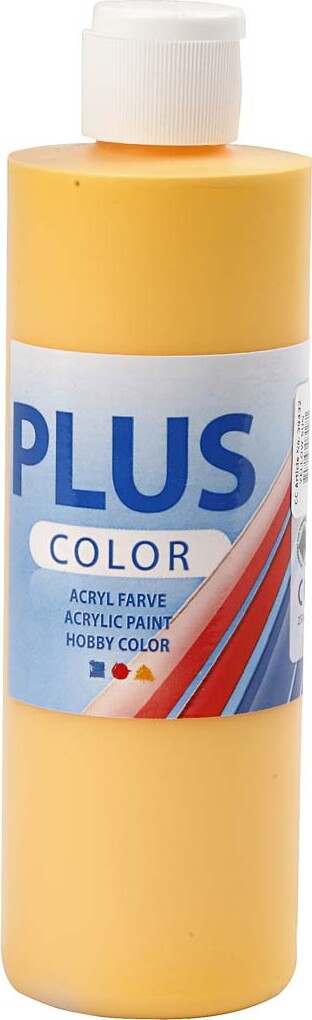 Plus Color Hobbymaling - Akrylfarve - Yellow Sun - 250 Ml