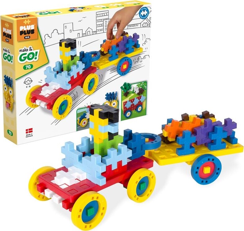 Plus-plus Big Brikker - Make & Go - 70 Dele