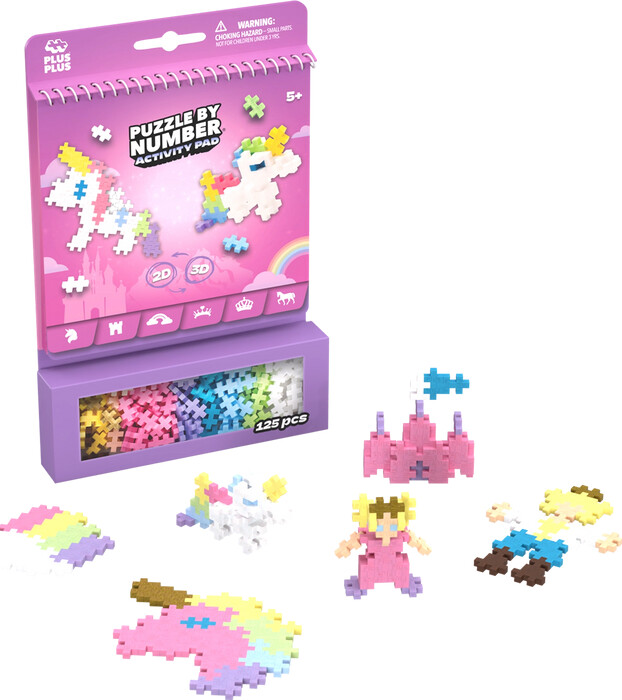 Plus Plus - Activity Pad - Puzzle By Number - Fairy Tale - 125 Brikker