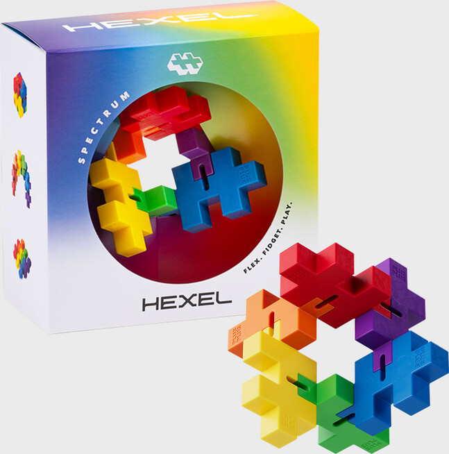 Billede af Plus-plus - Hexel - Spectrum - Fidget Legetøj