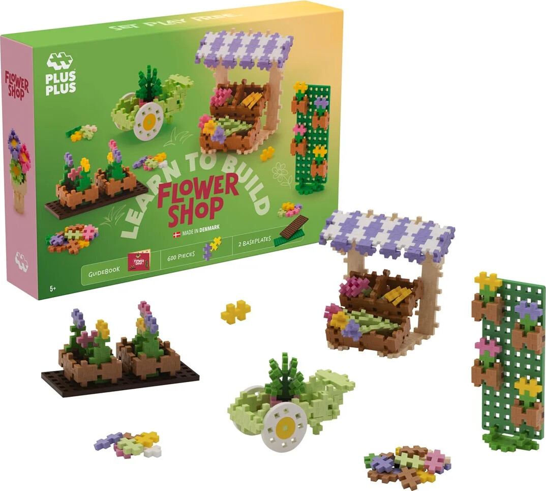 Plus Plus - Learn To Build - Flower Shop - 600 Brikker