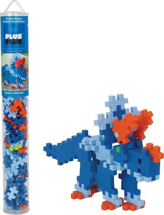 Plus Plus Brikker - Dinosaur Triceratops - Tube Med 100 Dele
