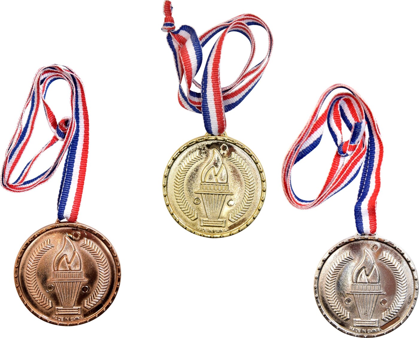 Pocket Money - Medaljer 3-pak - Guld, Sølv, Bronze