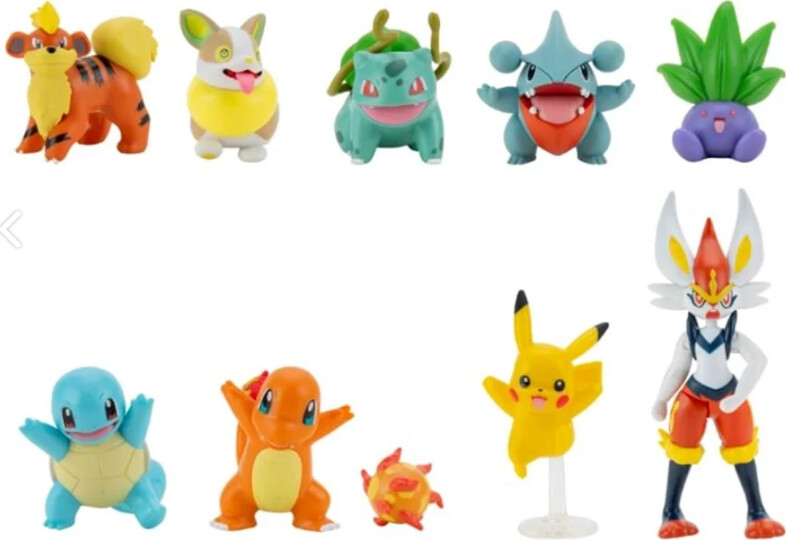 Pokémon Battle Figurer - 10 Stk