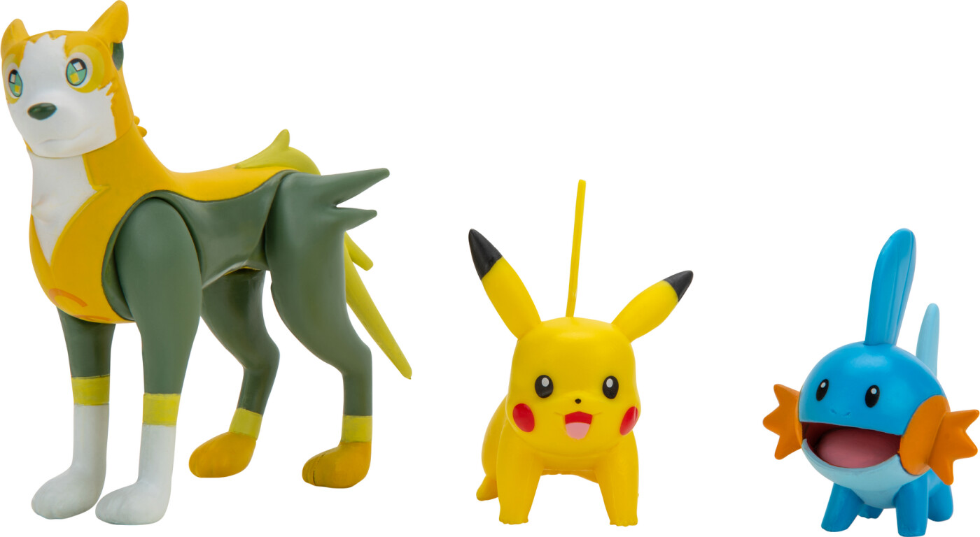 Billede af Pokémon Battle Figurer - Pikachu, Mudkip, Og Boltund hos Gucca.dk