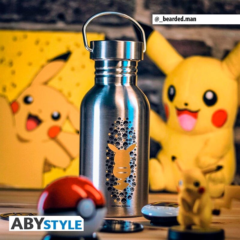 Pokemon Canteen Steel Bottle - Pikachu - 500ml