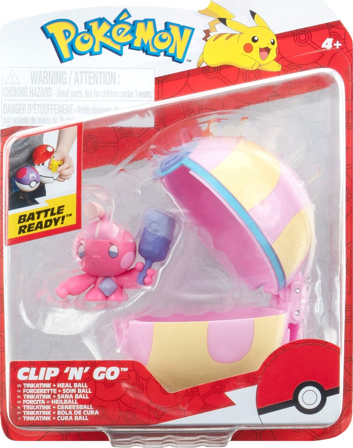 Pokémon - Clip N Go - Tinkatink Med Heal Ball