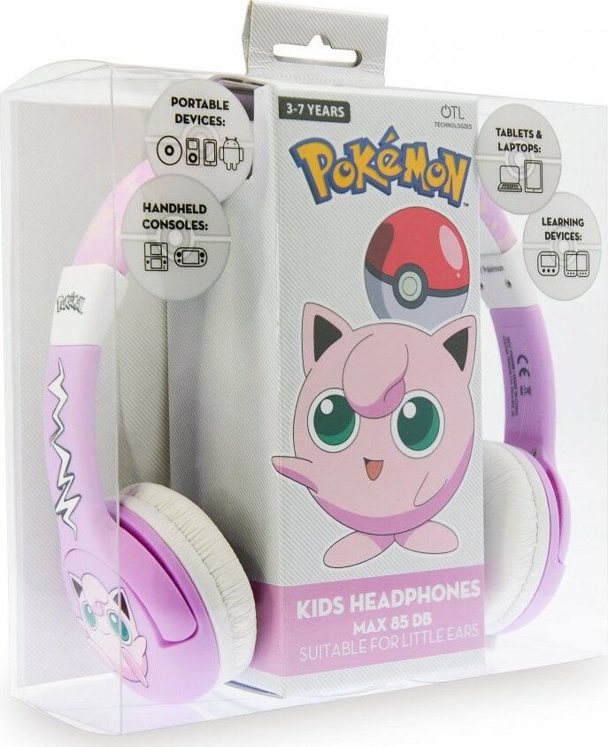 1: Pokémon Høretelefoner - Jiggly Puff - 3-7 år