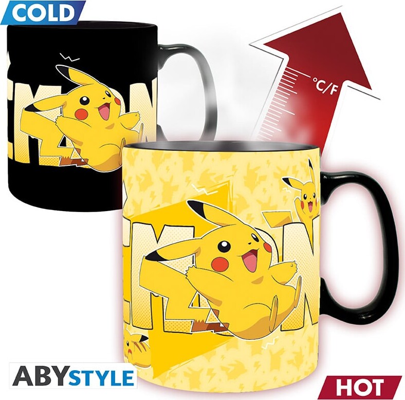 Pokemon Mug Heat Change - Pikachu - 460 Ml