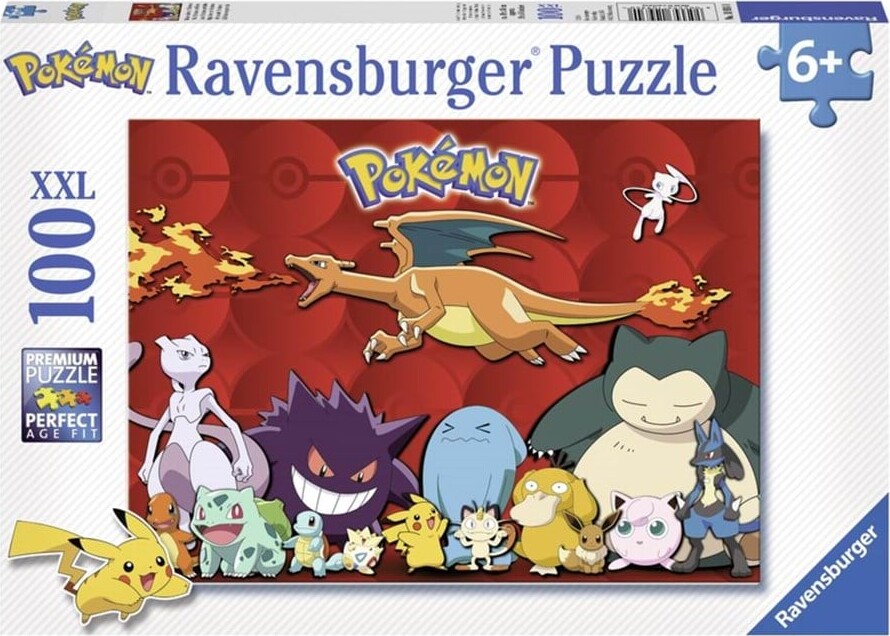 Billede af Pokémon Puslespil - 100 Xxl Brikker - Ravensburger