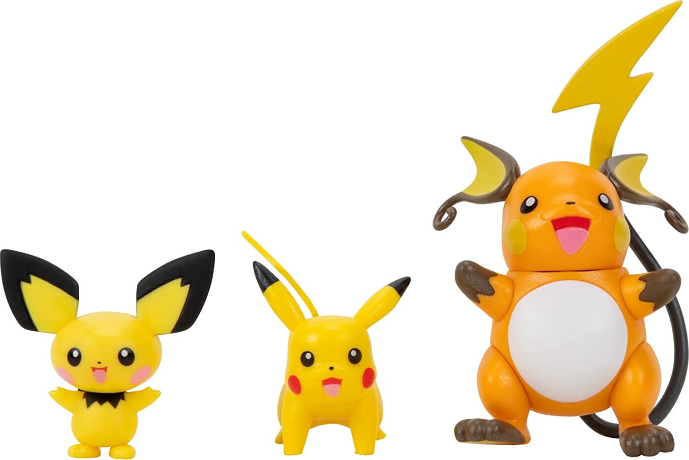 Pokémon - Pikachu Figurer - Evolution - 3 Stk