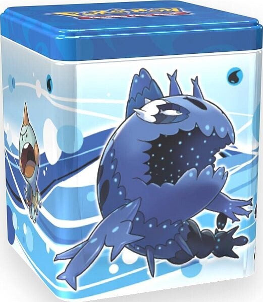 Pokémon - Tin Box Til Kort Inkl. 3 Booster Packs Og Mønt Blå