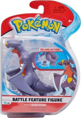 Pokémon Battle Feature Figur Garchomp - Kraftfuld Action med Bevægelse Legetøj - GEEKD.dk
