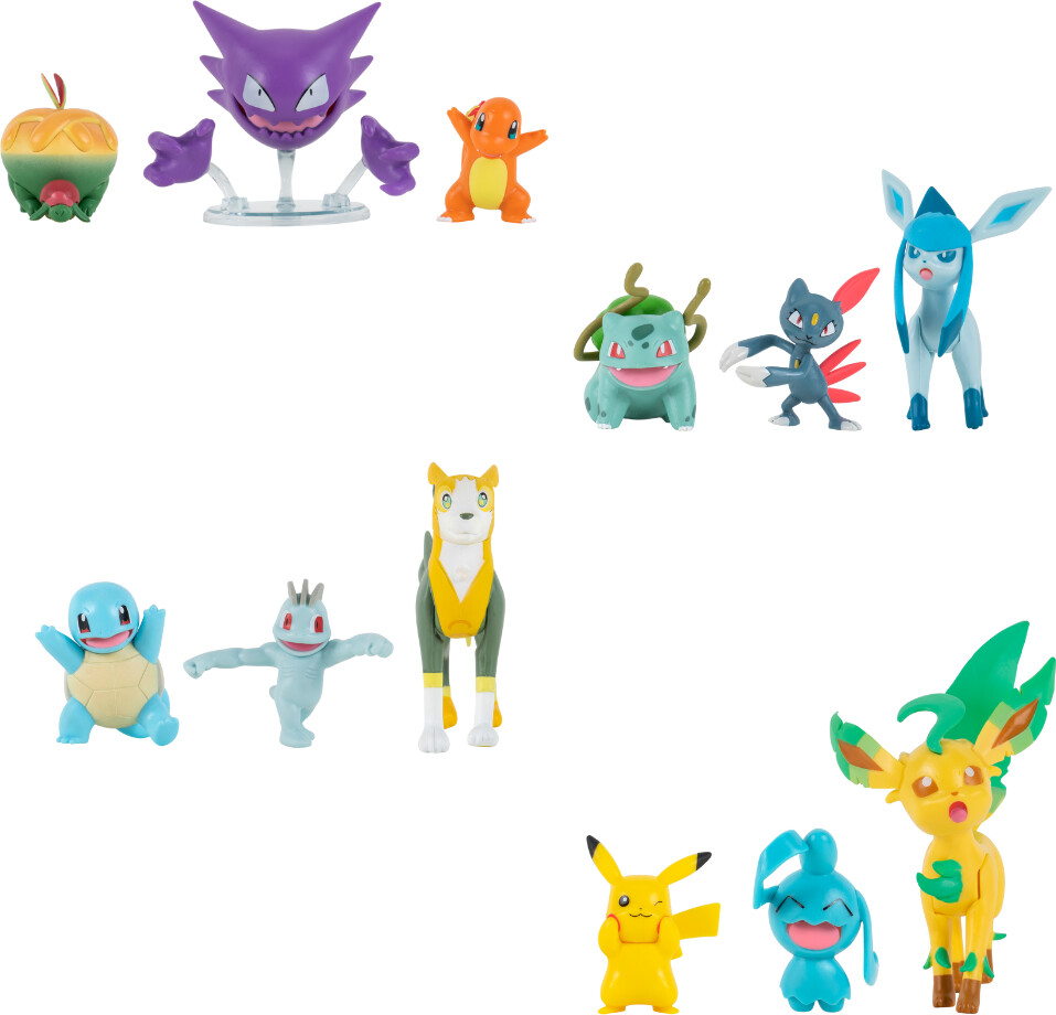 Billede af Pokémon - Battle Figurer - 3-pak - Assorteret