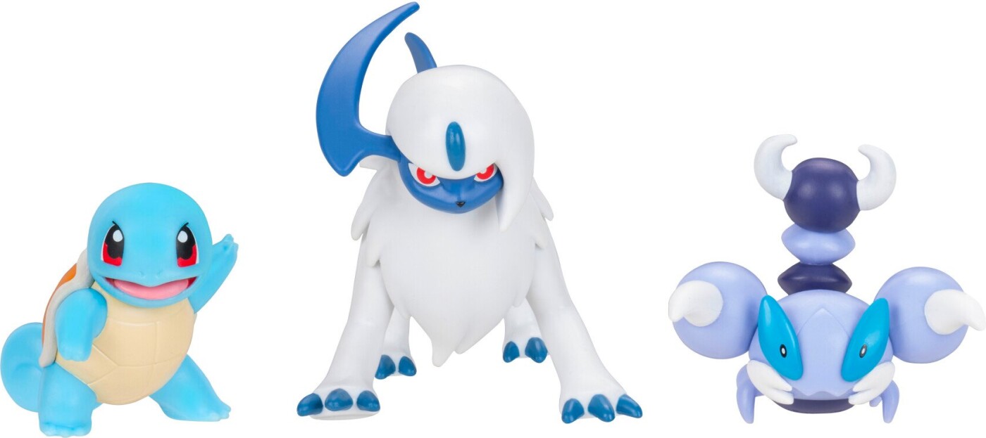 Pokémon - Battle Figure 3pak - Squirtle, Absol & Skorupi