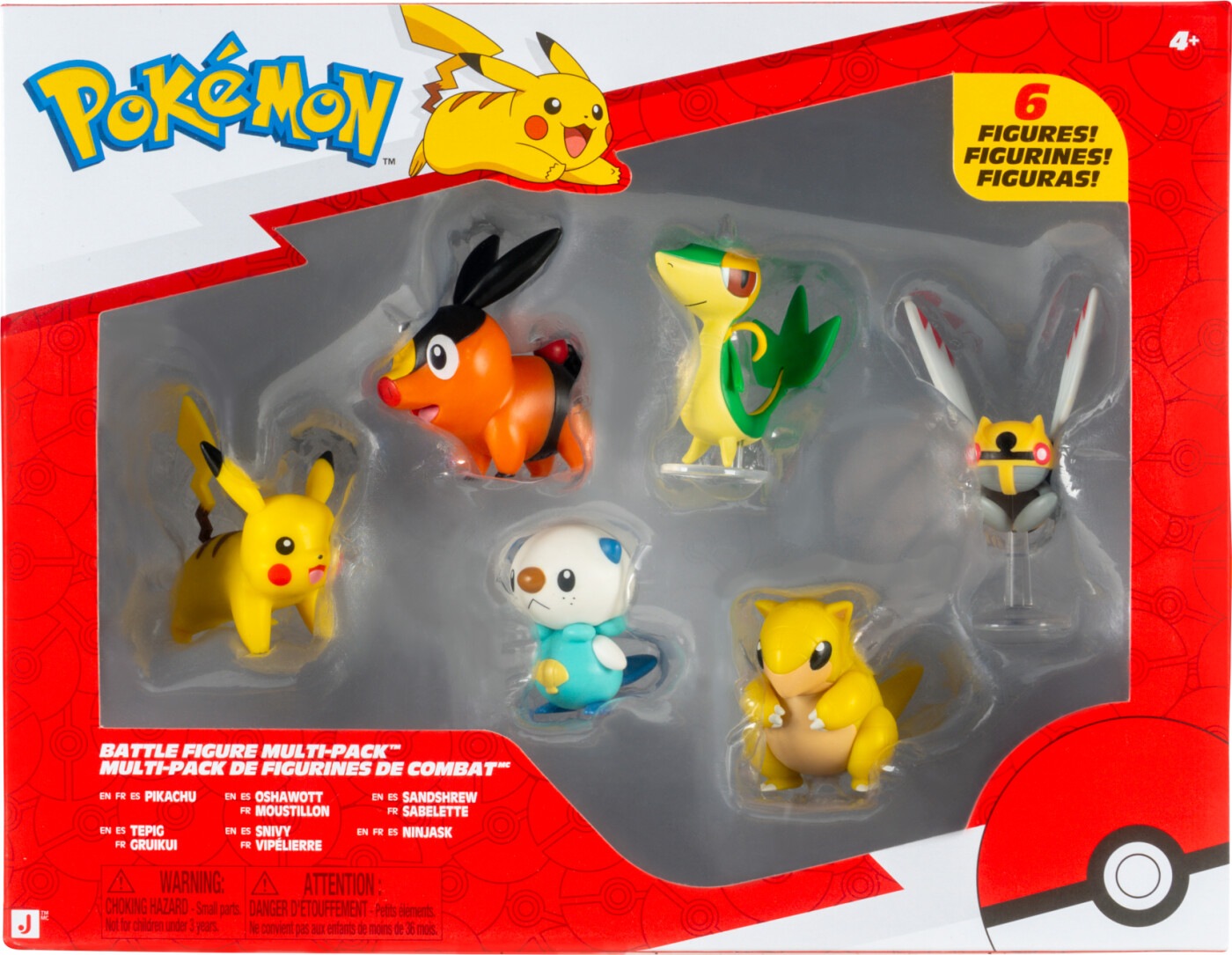 Pokémon Figurer - 6-pak - Battle Figure