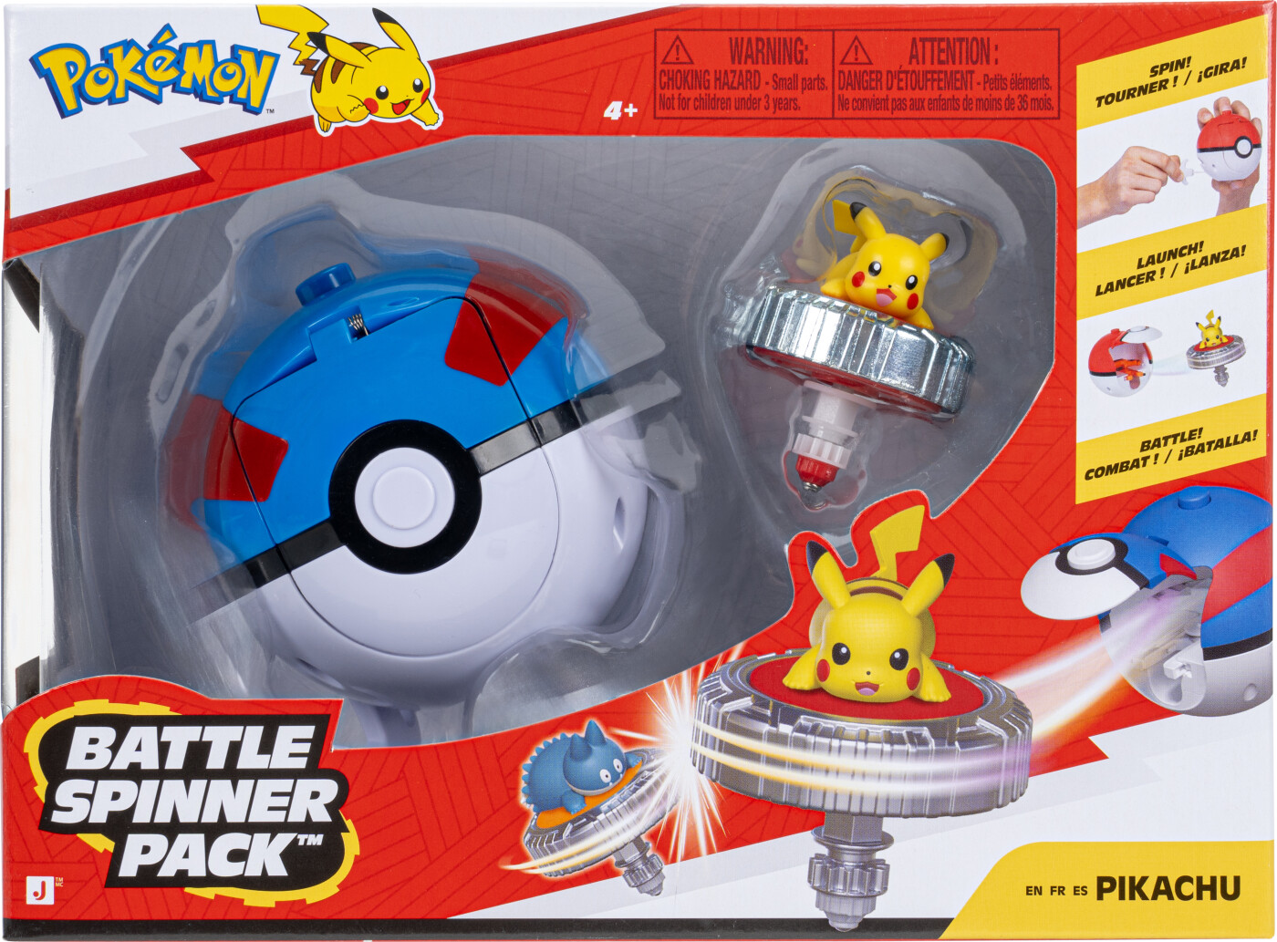 Pokémon - Battle Spinner Pikachu With Great Ball