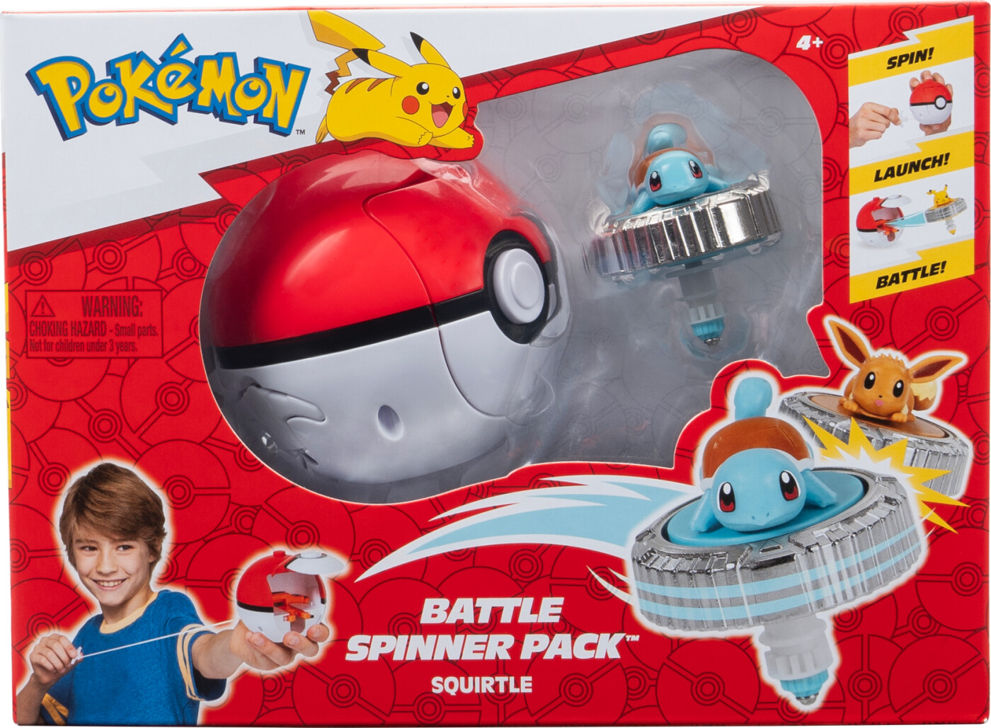 Pokémon Battle Spinner Squirtle & Pokéball Legesæt - 4+år