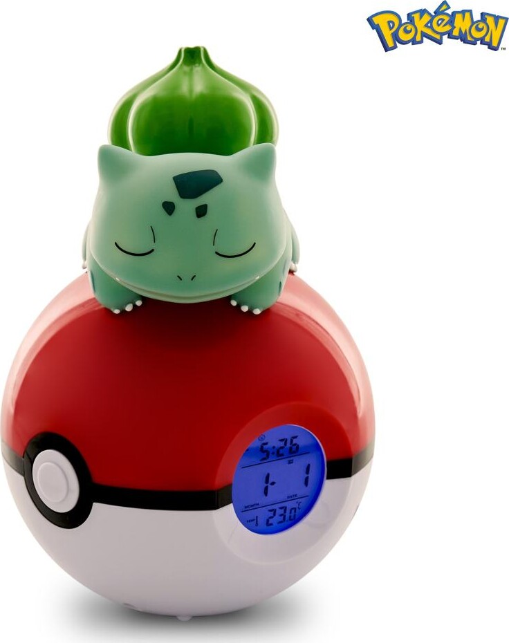 Pokémon - Vækkeur Med Lys - Bulbasaur