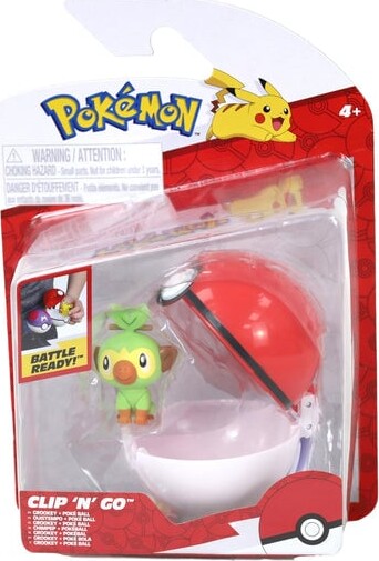 Pokémon - Clip N Go Grookey Poke Ball (PKW4157) Merchandise - GEEKD.dk