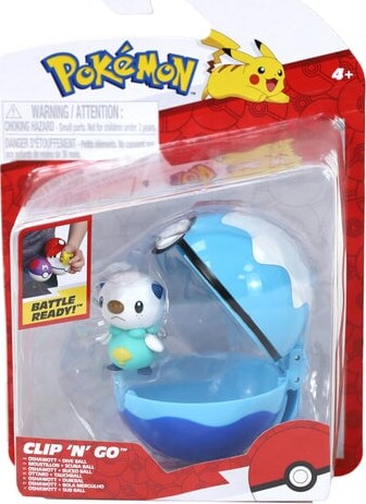 Pokémon - Clip N Go Oshawolt Dive Ball Legetøj - GEEKD.dk
