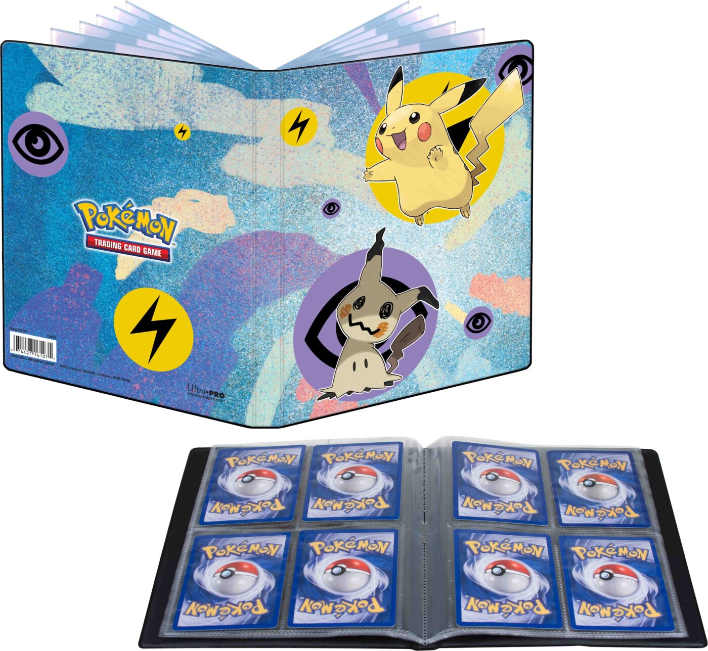 Pokémon Mappe - 4 Lommer - Pikachu & Mimikyu