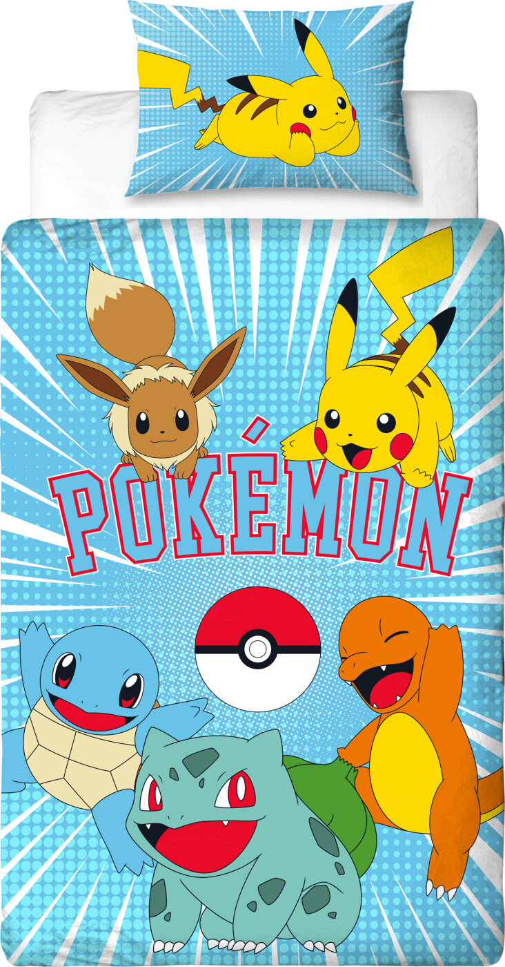 Pokémon Sengetøj 140x200 cm - Til Voksne Trænere - GEEKD.dk