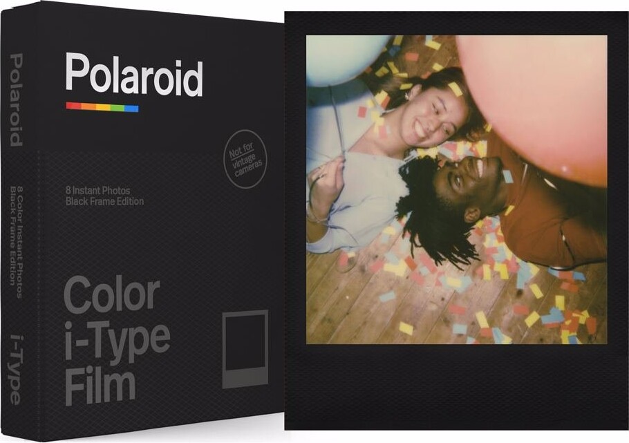 Polaroid - Black Frame Edition - farvefilm til umiddelbar billedfremstilling (instant film) - 600 - ASA 640 - 8 optagelser