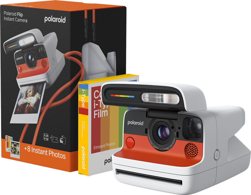 Polaroid Flip Baltas Color Film Bundle (8 photos)