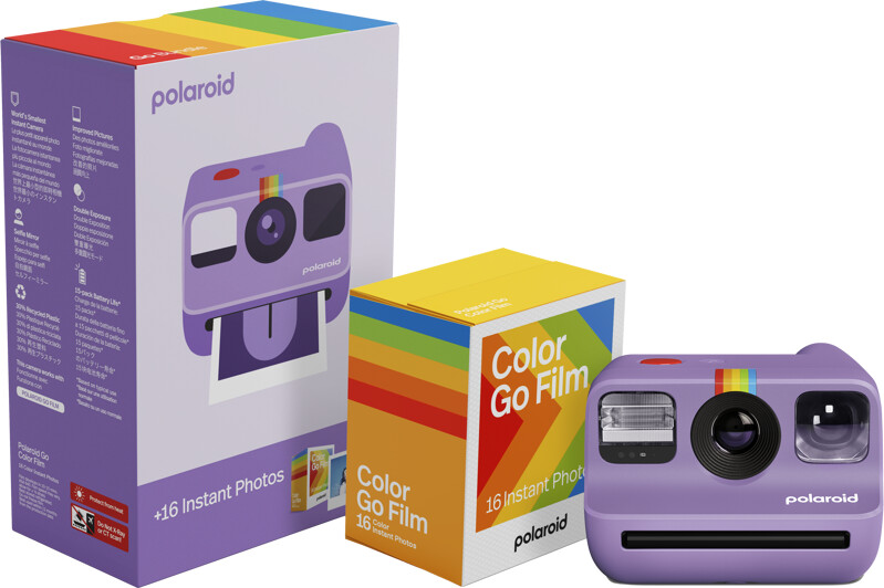 Polaroid - Go Gen 2 Lilla + Color Film Bundle (16 Billeder)