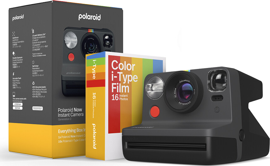 Polaroid - Now Gen 2 E-box Kamera - Sort