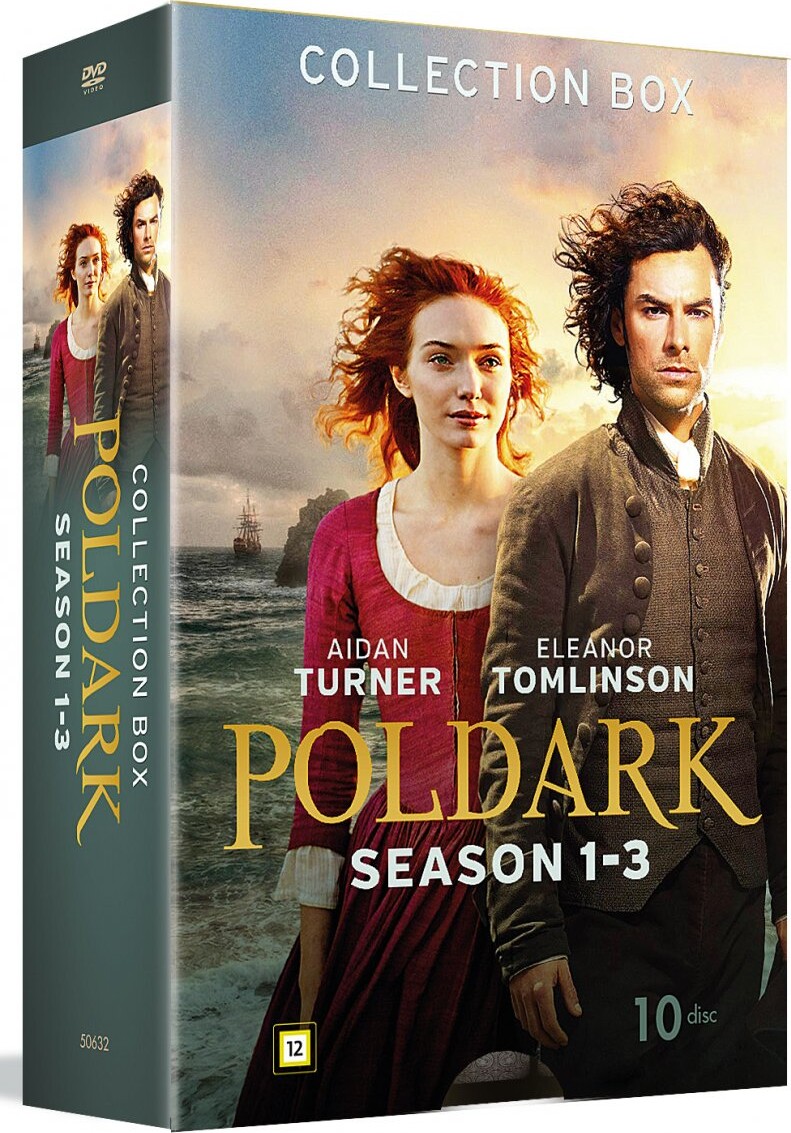 Poldark Box 1 - Sæson 1-3 - DVD - Tv-serie