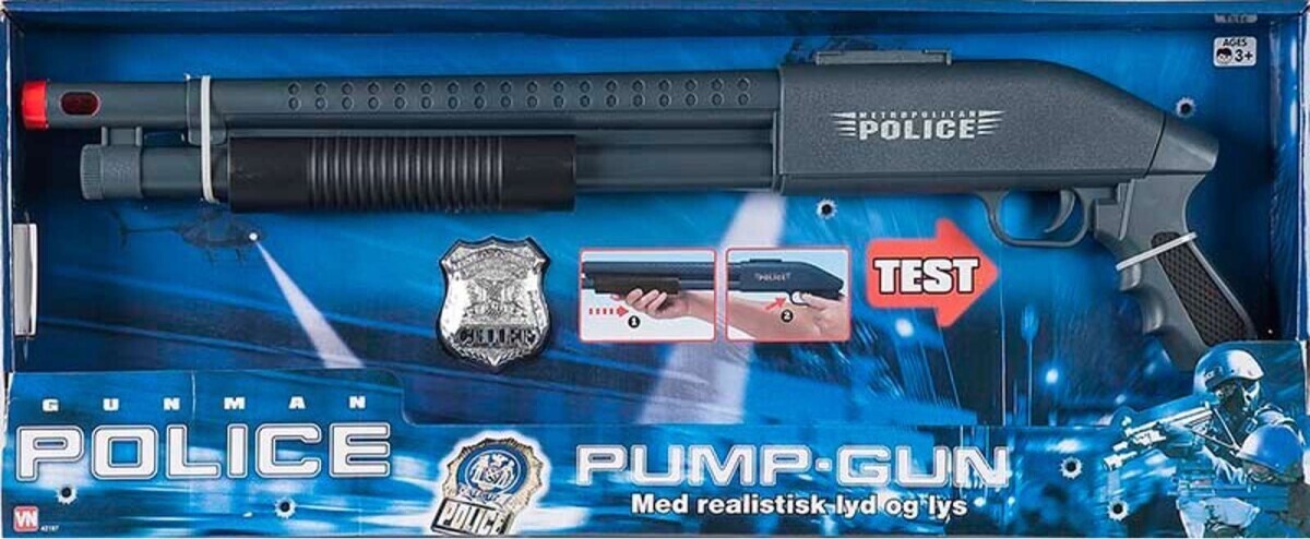 Politi Legetøj - Elektronisk Haglgevær