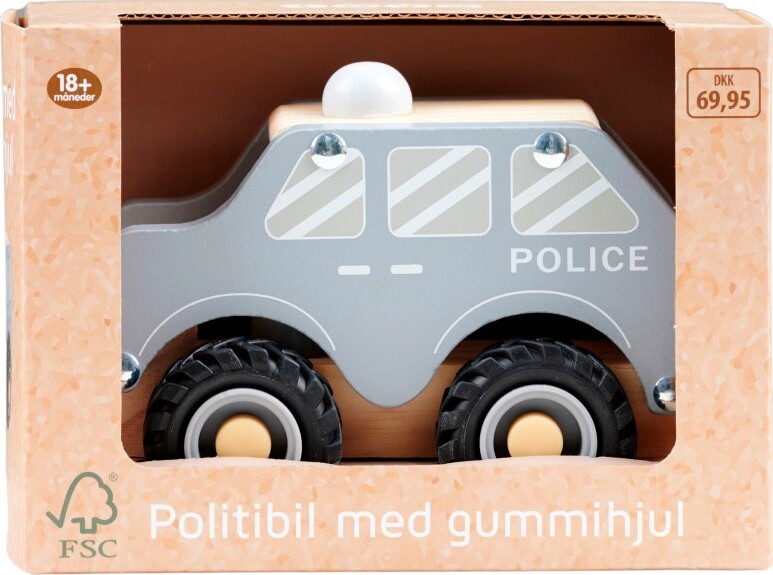 Se Legetøjs Politibil I Træ hos Gucca.dk
