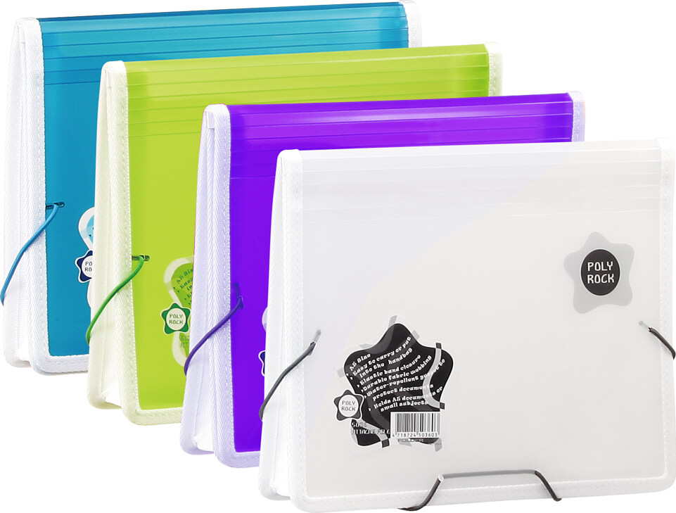 Poly Rock Attache File A5 Assorterede - Foldermate