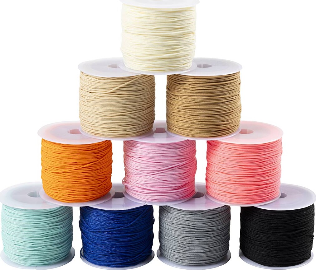 Polyester Snor - Tykkelse 0,6 Mm - Colorful - 10x50 M