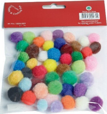 Pompon Ass.mix 15+20mm 48pcs - 12233-3321